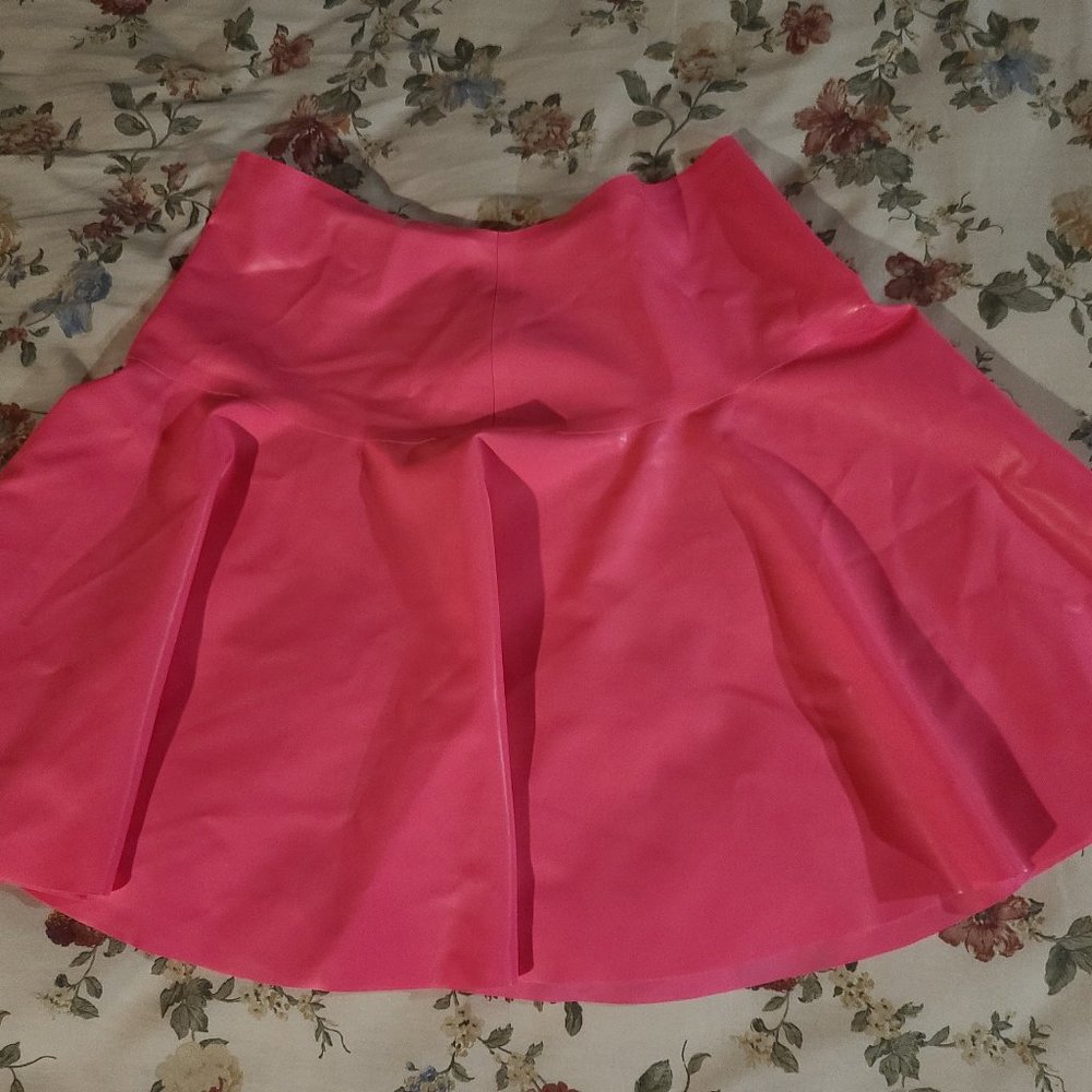 Pink Latex Skirt